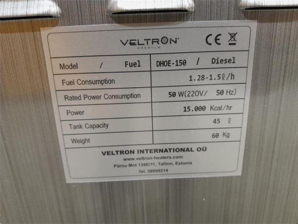 Veltron Heater 17,4 kw - Image 2