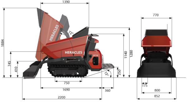 Heracles DT10 motorbør - Image 2