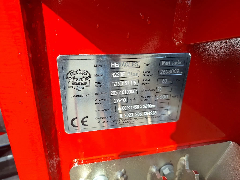 Heracles H220E Plus Elektrisk minilæsser - Billede 12